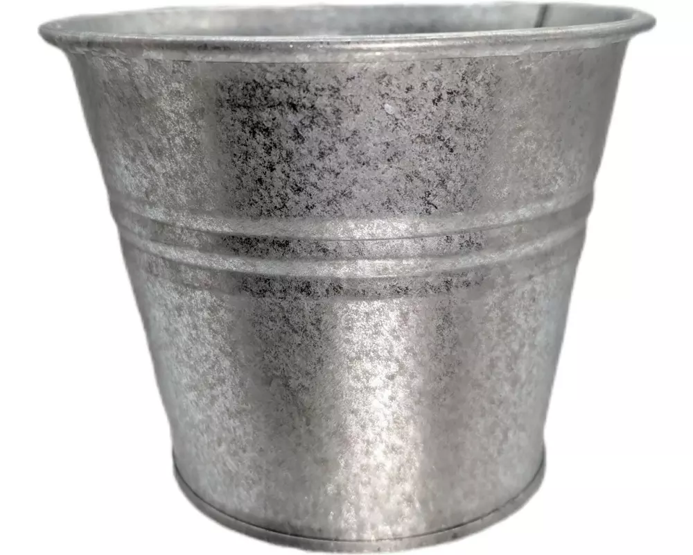 CHALET Blumentopf Paris L 14 x 14 x 11.5 cm, Silber