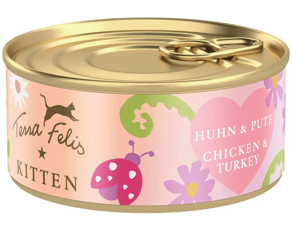 Terra Felis Nassfutter Kitten Huhn & Pute 70 g