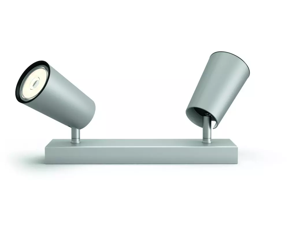 Philips Aufbauspot Paisley, 2 x GU10, 5.5 W, Silber