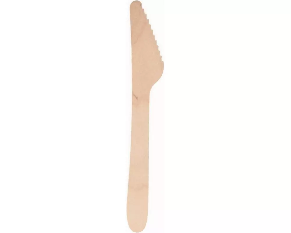 Papstar Einweg-Messer Pure 25 Stück Braun