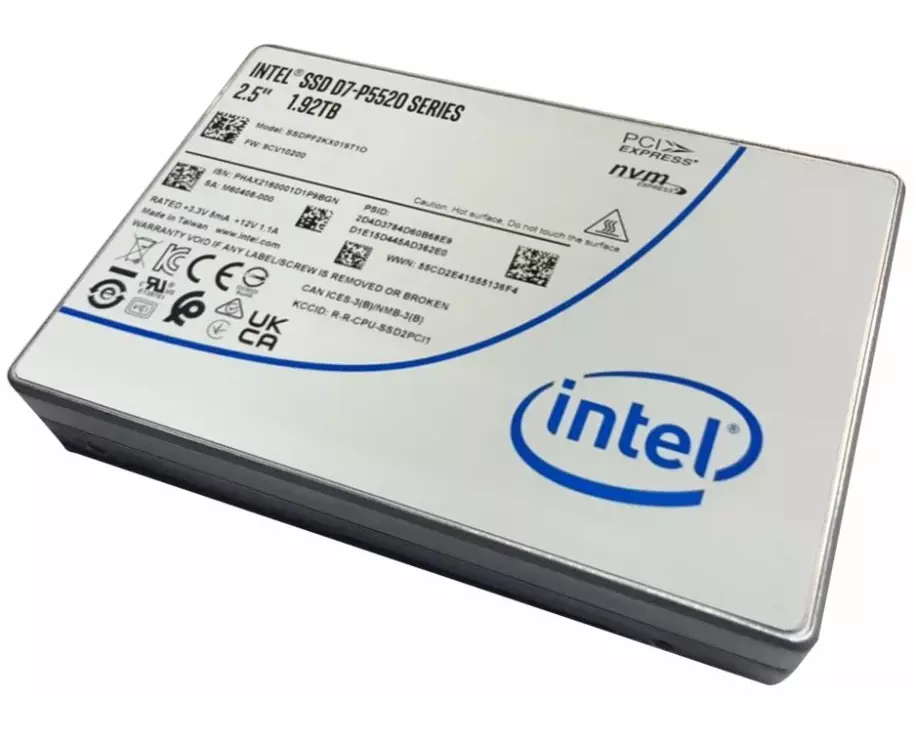 LENOVO ISG ThinkSystem 2.5inch U.2 P5520 7.68TB Read Intensive NVMe PCIe 4.0 x4 HS SSD