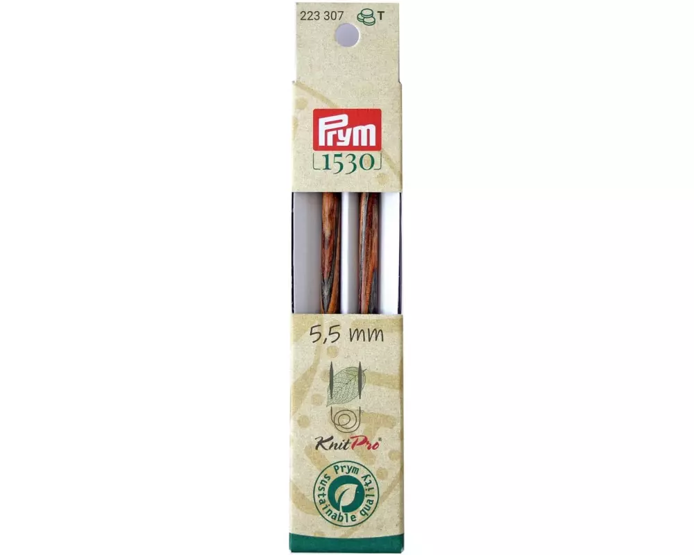 Prym 1530 Stricknadelspitzen Natural, lang 5.50 mm, 11.6 cm