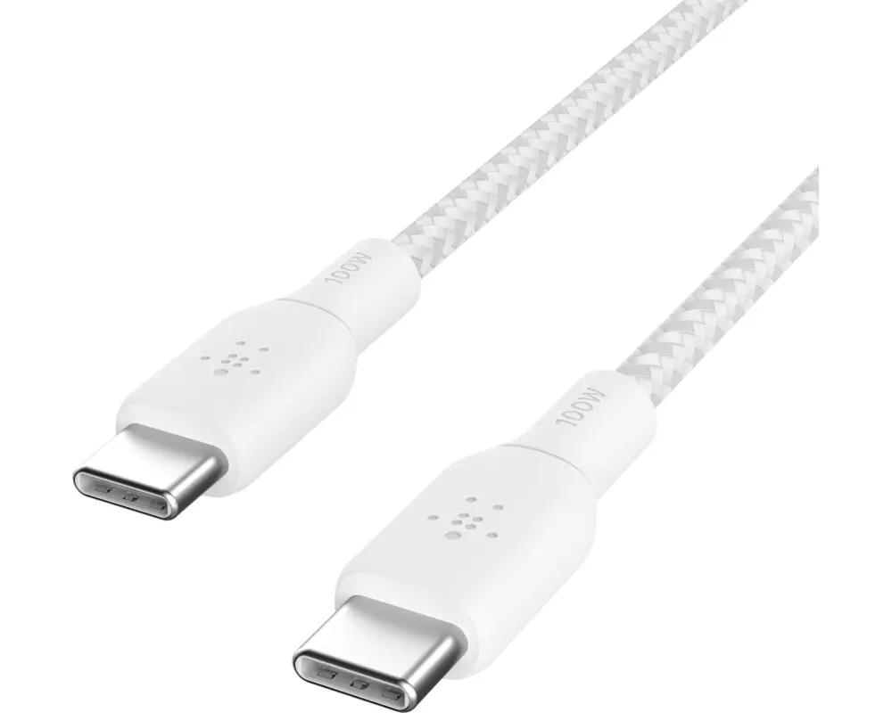 Belkin USB-Kabel Boost Charge 100 W USB-C - USB-C 3 m Weiss