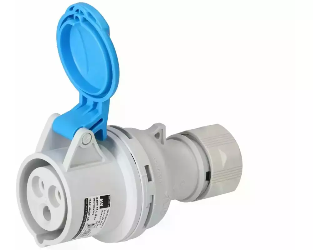 maxCAMP Montagekupplung CEE 2P+E, IP44, Blau