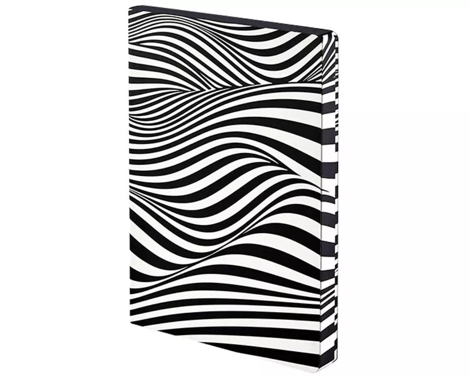 Nuuna Notizbuch Graphic L Bonnie 22 x 16.5 cm, Dot, Schwarz/Weiss