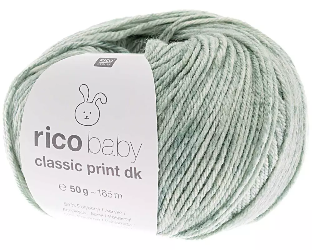 Rico Design Wolle Baby Classic Print dk 50 g Petrol; Grün