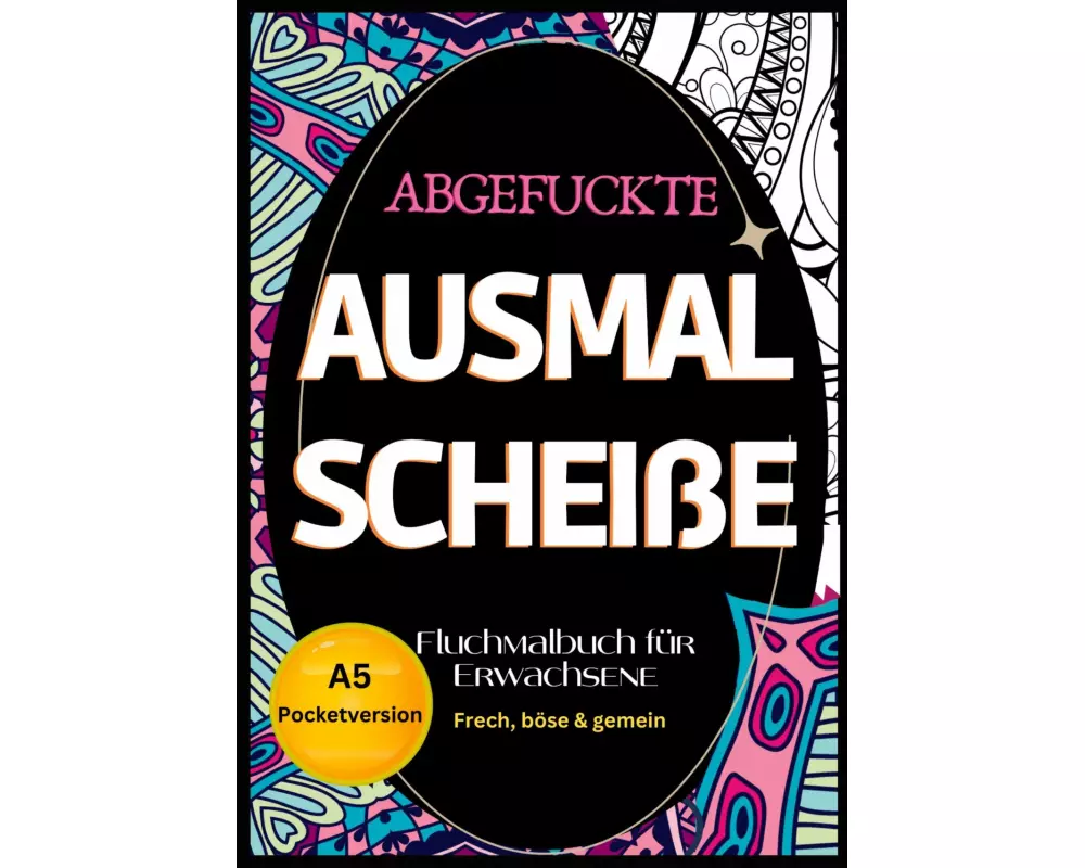 Fluchmalbuch für Erwachsene A5 Pocketversion