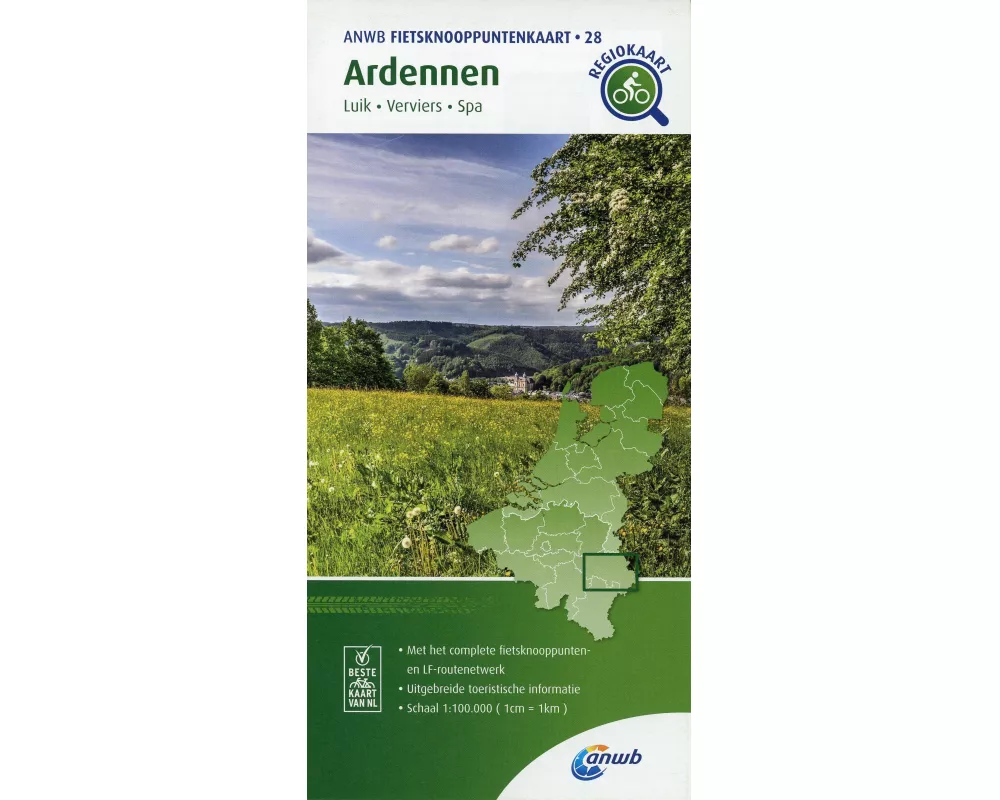 Ardennen (Luik / Verviers / Spa) 1:100 000