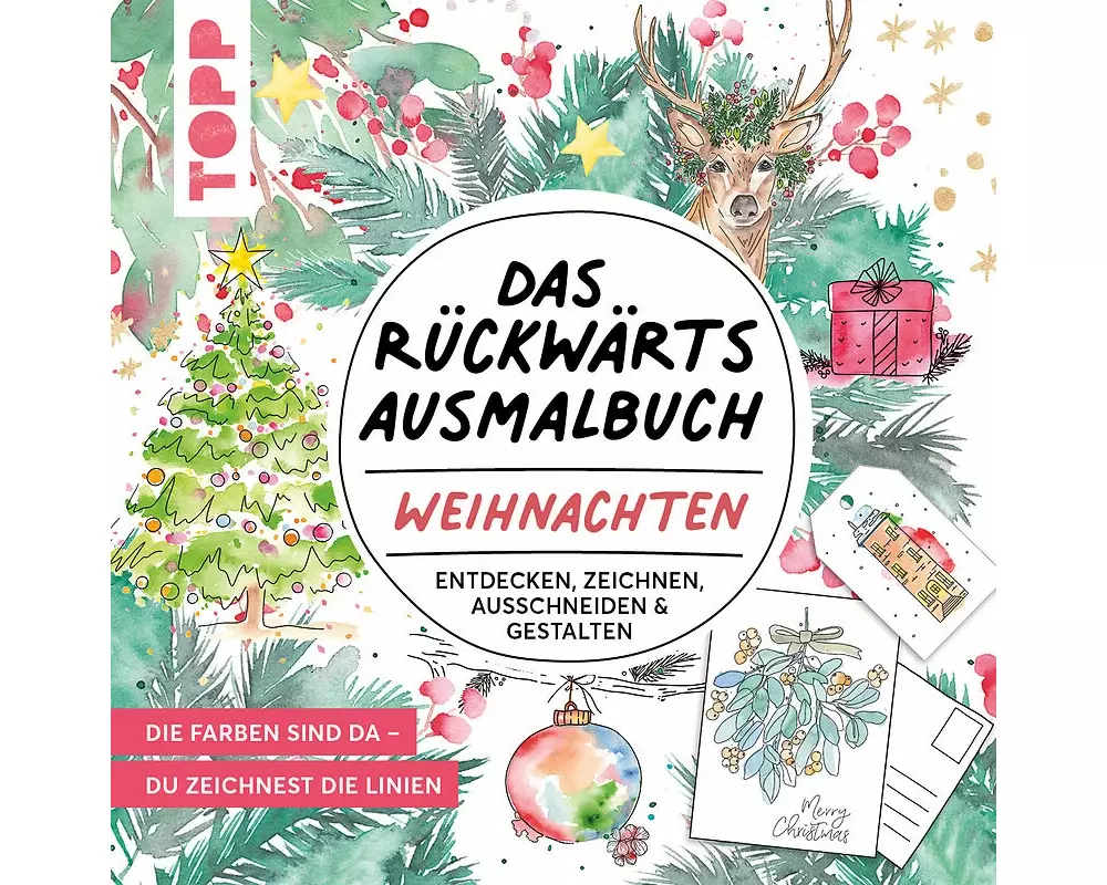 Das Rückwärts-Ausmalbuch Weihnachten