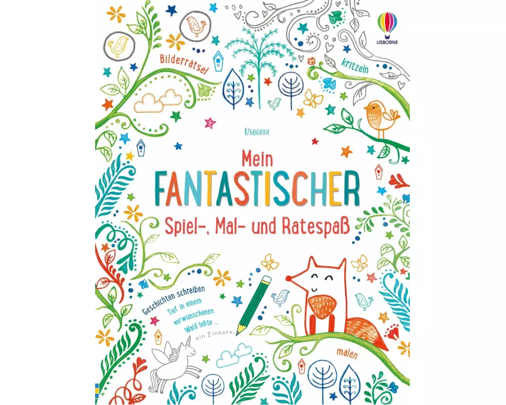 Mein fantastischer Spiel-, Mal- und Ratespaß