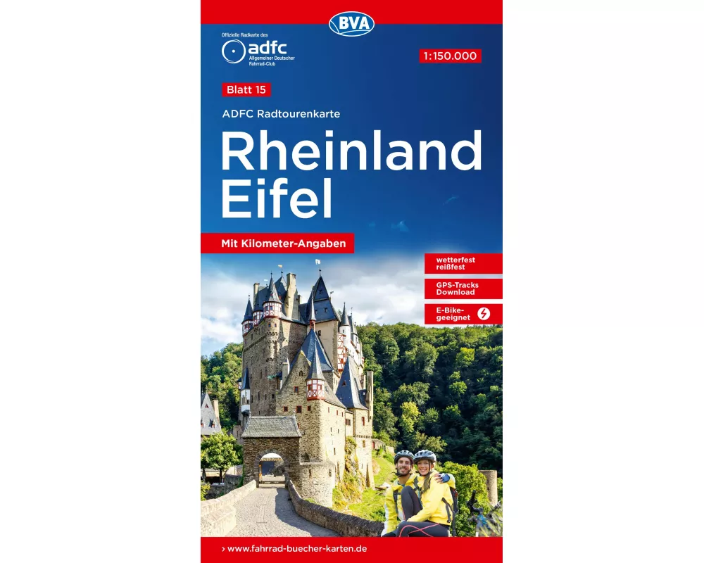 BVA ADFC Radtourenkarte Rheinland /Eifel 1:150.000