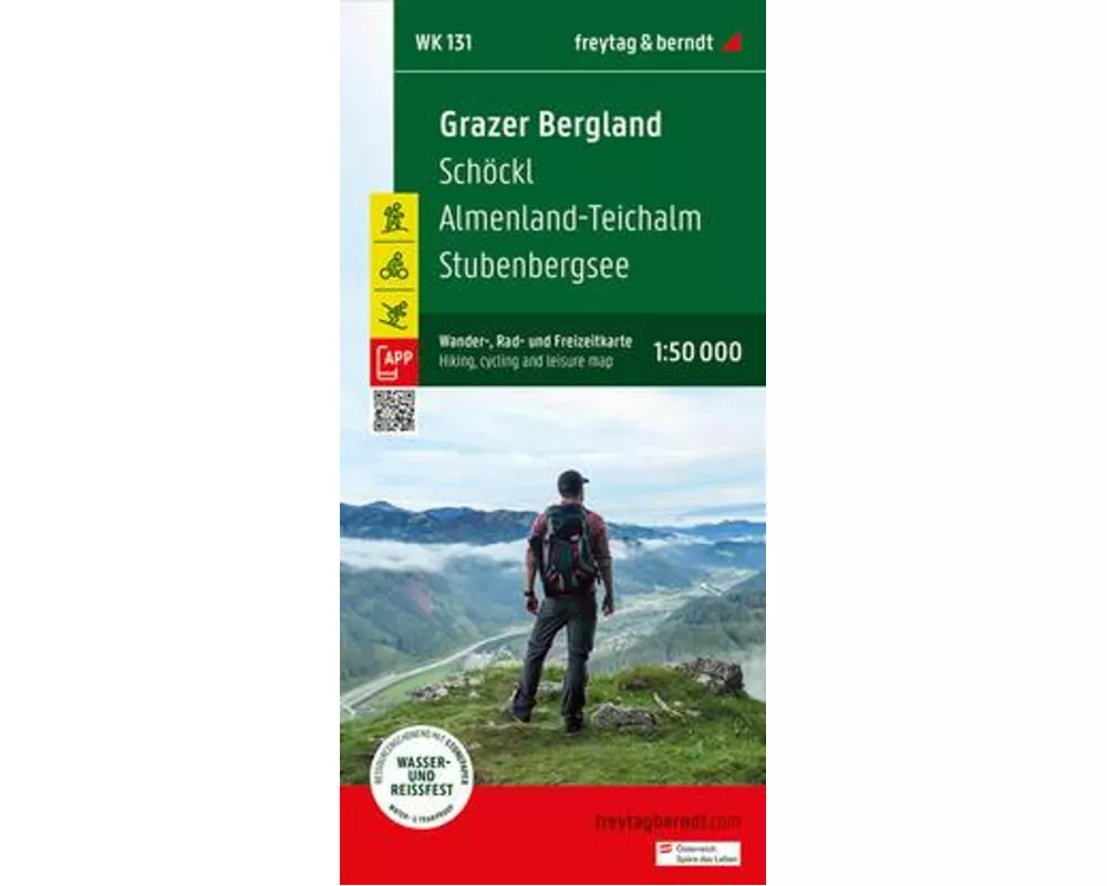 freytag & berndt Wanderkarte WK 131 Grazer Bergland, Schöckl - Almenland-Teichalm - Stubenbergsee 1:50.000