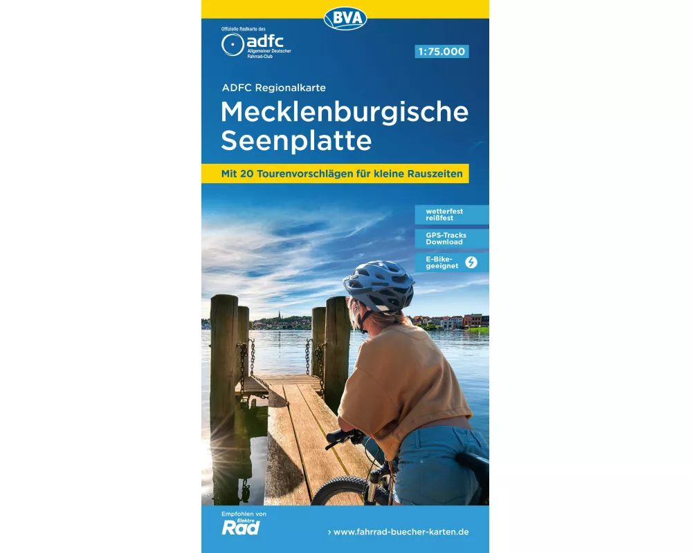 BVA ADFC Regionalkarte Mecklenburgische Seenplatte 1:75.000