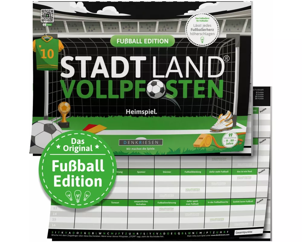 DENKRIESEN - STADT LAND VOLLPFOSTEN - FUßBALL EDITION - "Heimspiel." - A4