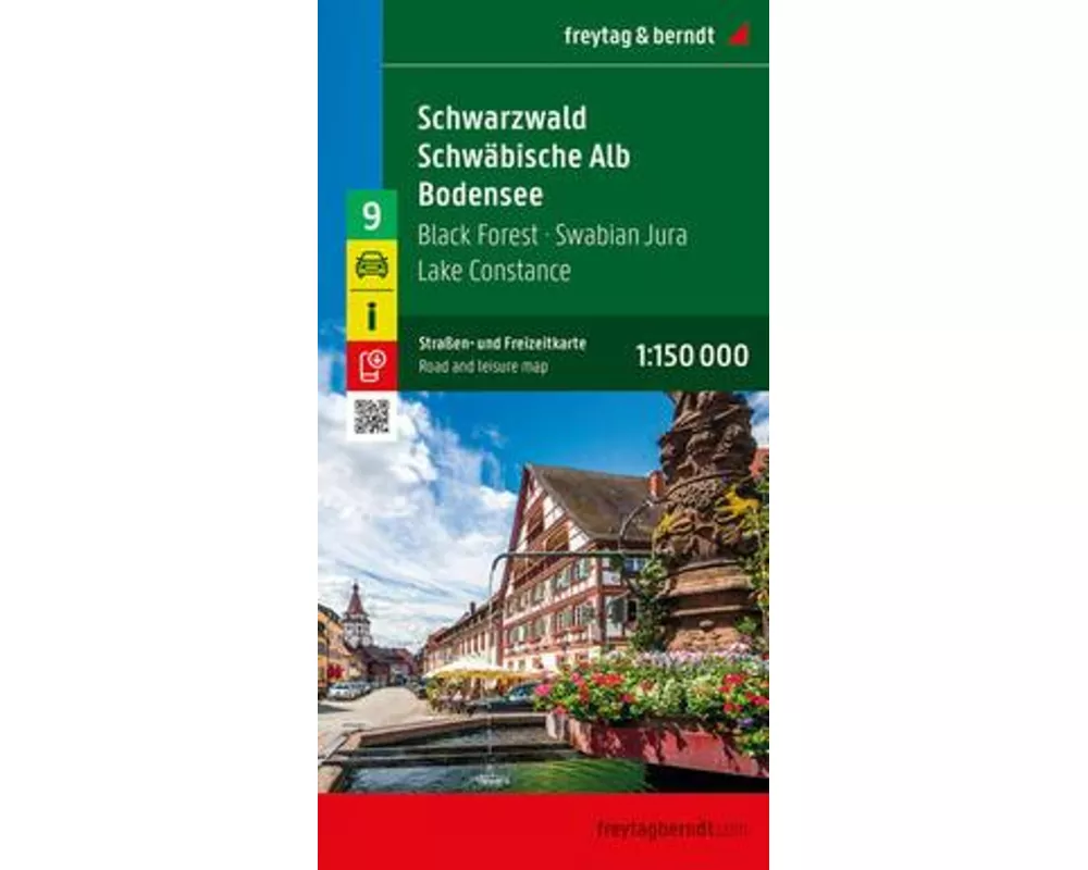 freytag & berndt Straßenkarte Schwarzwald - Schwäbische Alb - Bodensee 1:150.000