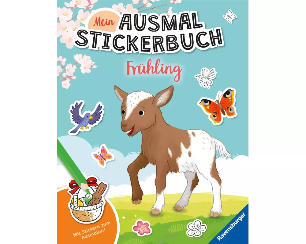 Mein Ausmalstickerbuch - Frühling