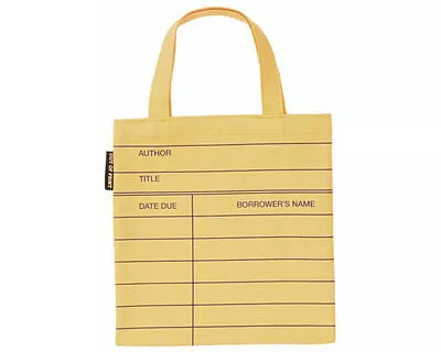 Library Card (Yellow) Mini Tote Bag