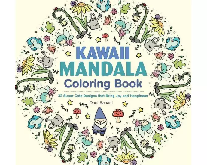 Kawaii Mandala Coloring Book