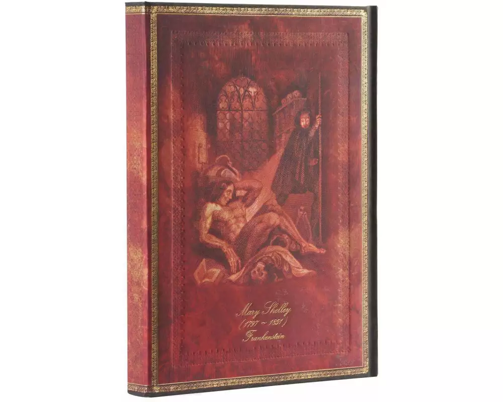 Mary Shelley, Frankenstein (Embellished Manuscripts Collection) Ultra Lined Hardback Journal (Wrap Closure)