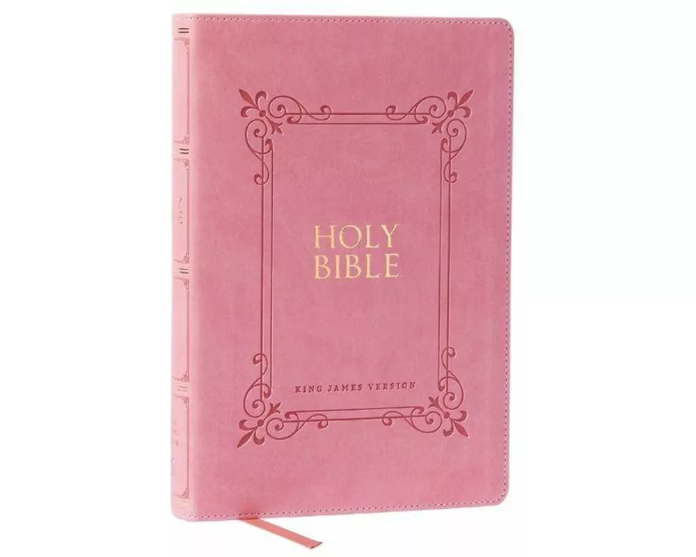 KJV Holy Bible: Large Print with 53,000 Center-Column Cross References, Pink Leathersoft, Red Letter, Comfort Print (Thumb Indexed): King James Versio