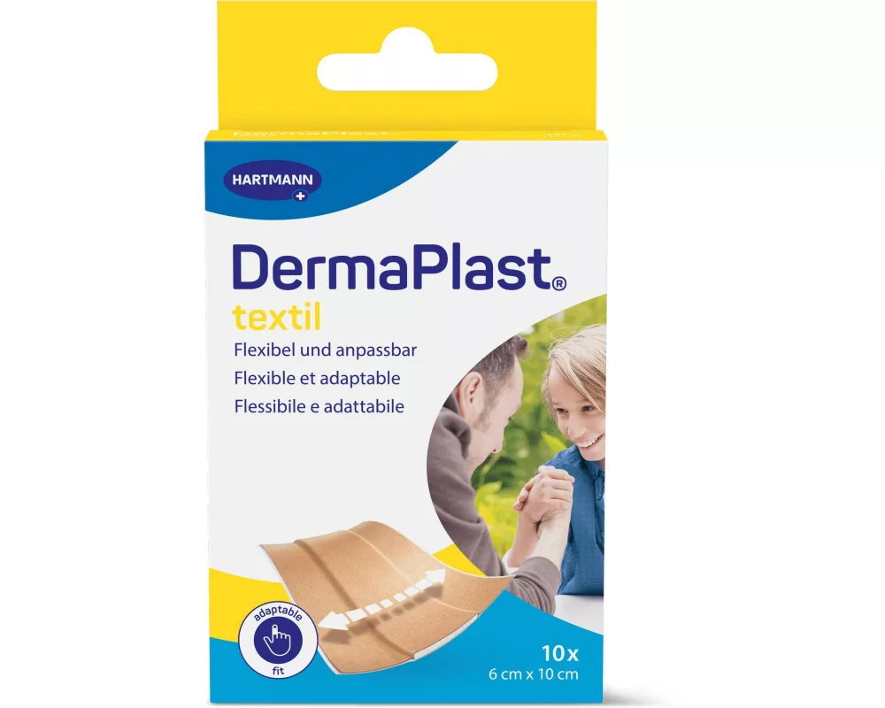 DermaPlast Pflaster Textil Schnellverb 6 x 10 cm