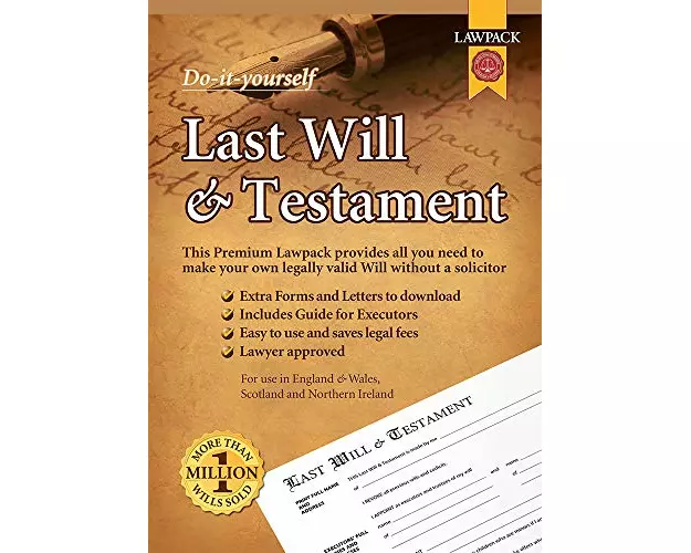 Lawpack Premium Last Will & Testament DIY Kit