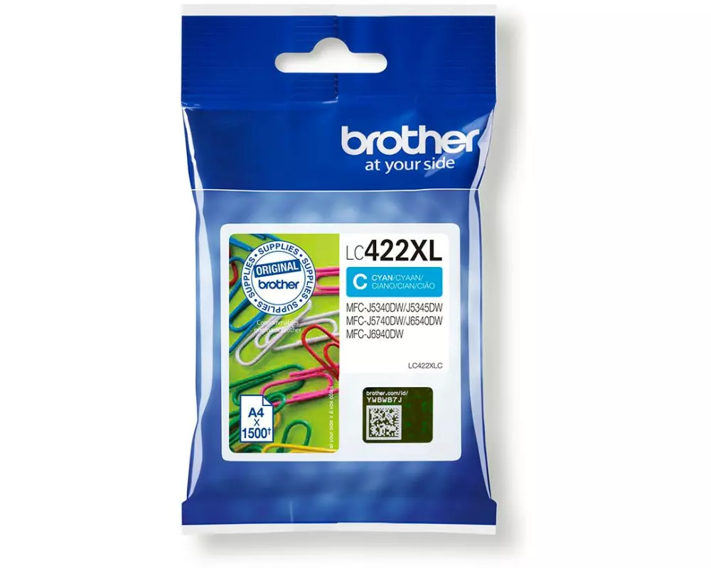 Brother Tinte LC-422XLC Cyan