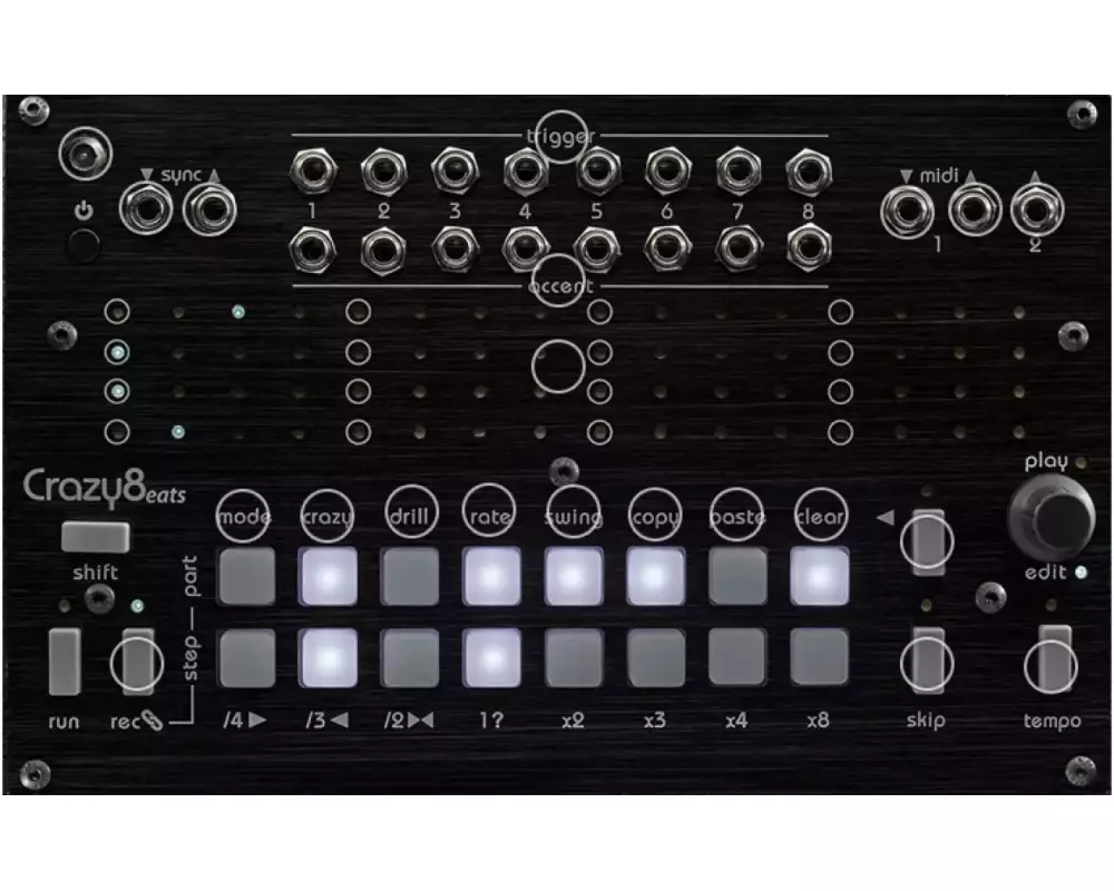 Twisted Electrons Crazy8 Beats Crazy8 Beats Sequencer