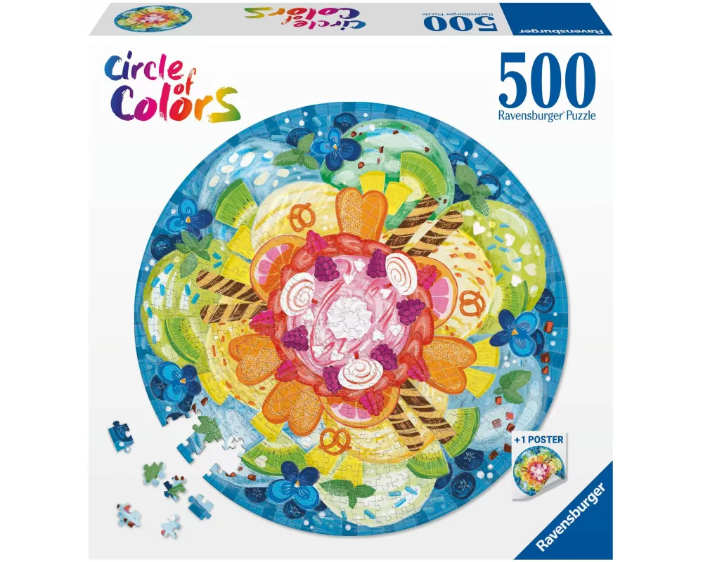 Erwachsenenpuzzle 500 Teile - Circle of Colors - Eiscreme