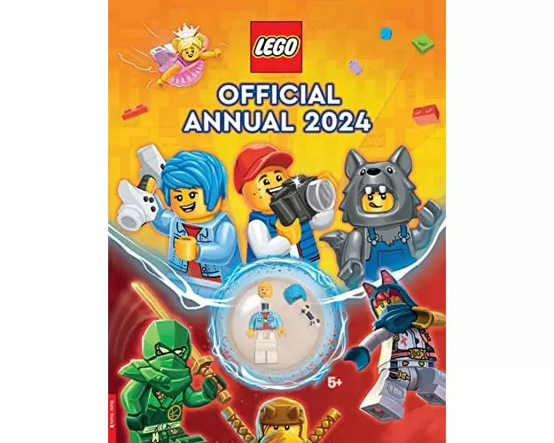 LEGO Books: Official Annual 2024 (with gamer LEGO minifigure)