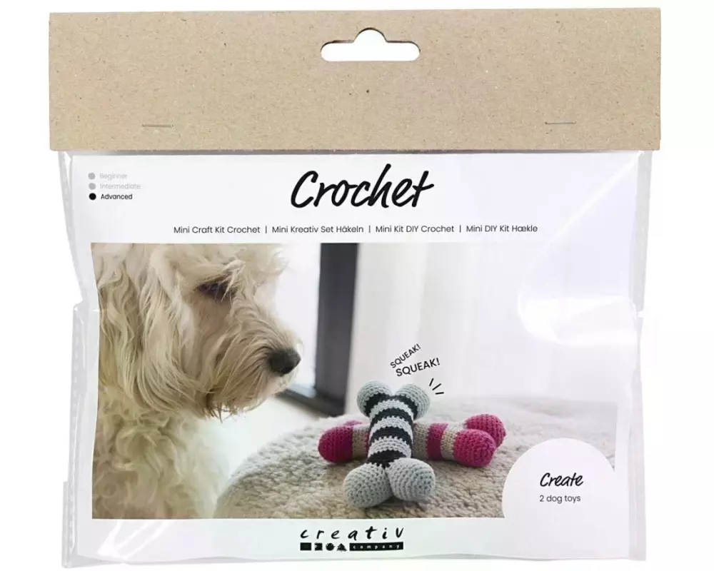 Creativ Company Bastelset Häkeln Hundeknochen