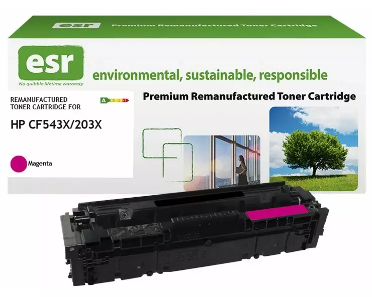 ESR Toner cartridge compatible with HP CF543X magenta High Capacity remanufactured 2.500 pages
