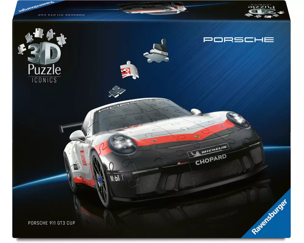 Ravensburger 3D Puzzle Iconics Porsche 911 GT3 Cup