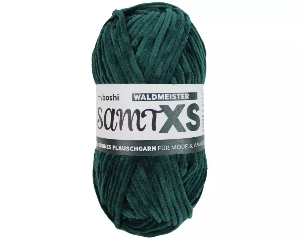 myBoshi Wolle Chenille Samt XS Waldmeister