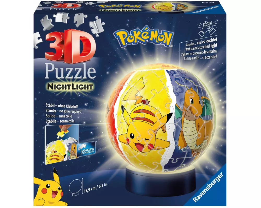 3D Puzzle Nachtlicht Pokémon