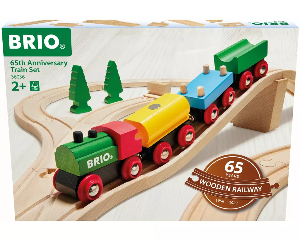 BRIO Classic Railway - 65 Jahre Holzeisenbahn Jubiläums-Zugset