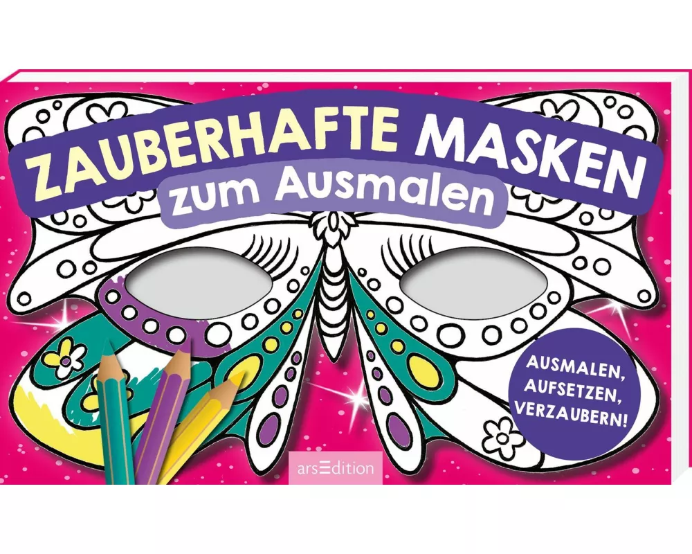 Zauberhafte Masken zum Ausmalen