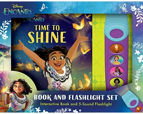 Disney Encanto: Time to Shine Book and 5-Sound Flashlight Set