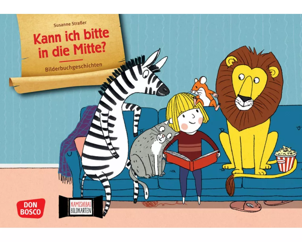 Kann ich bitte in die Mitte? Kamishibai Bildkartenset