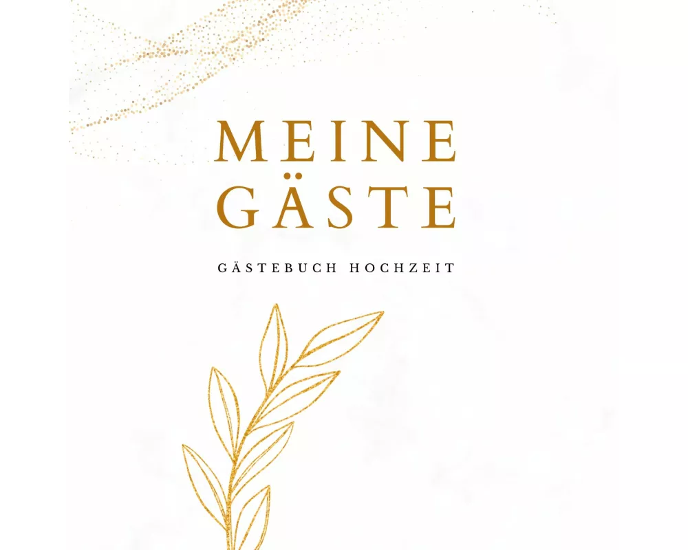 Meine Gäste- Gästebuch Hochzeit 60 Seiten, Premium Hardcover