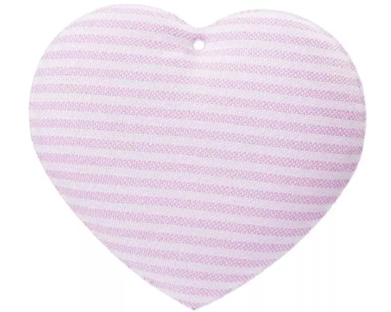 HobbyFun Stoff Figur Herz 2 Stück, Dunkelrosa/Hellrosa