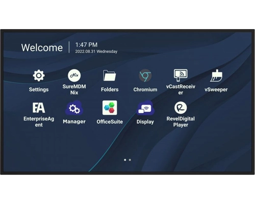 Viewsonic CDE9830 Signage-Display 2,49 m (98") Wi-Fi 500 cd/m² 4K Ultra HD Schwarz Built-in processor Android 11