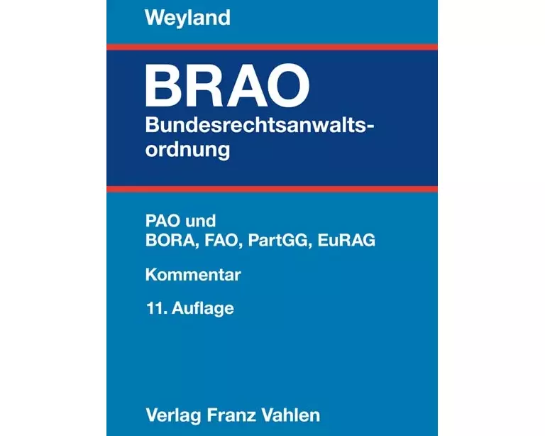 Bundesrechtsanwaltsordnung. BRAO