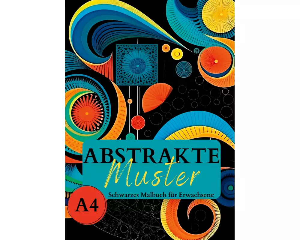Schwarzes Malbuch für Erwachsene "Abstrakte Muster"