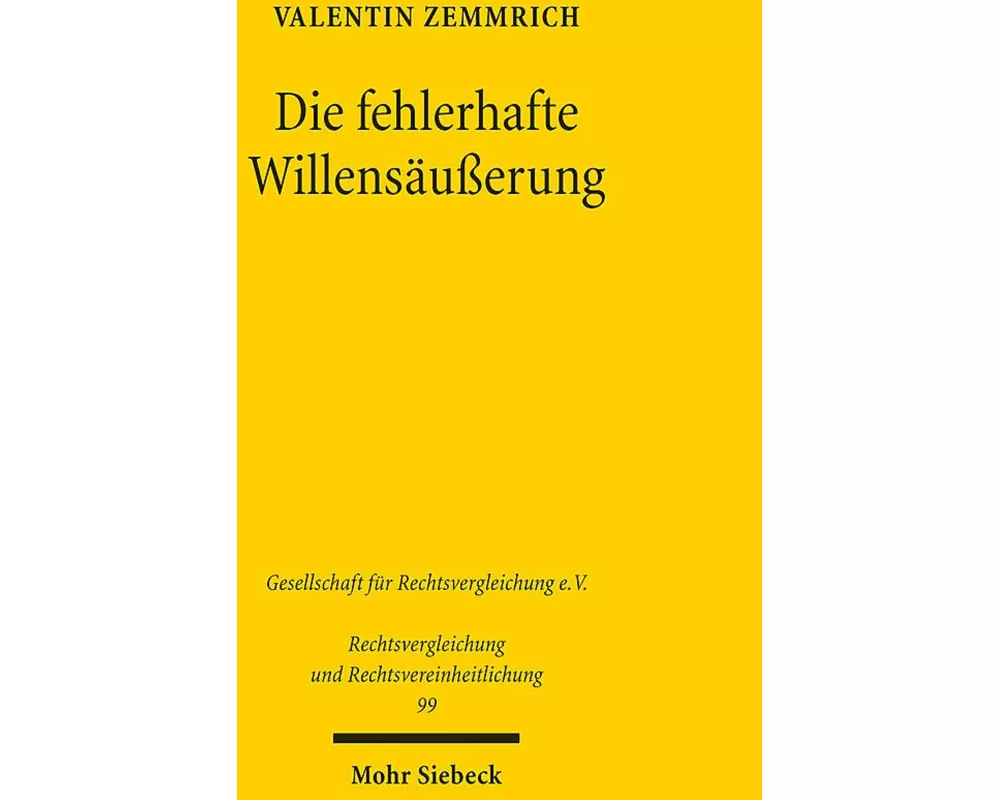 Die fehlerhafte Willensäußerung