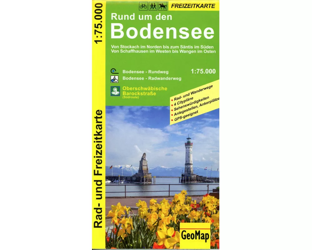 Rund um den Bodensee Rad- und Freizeitkarte