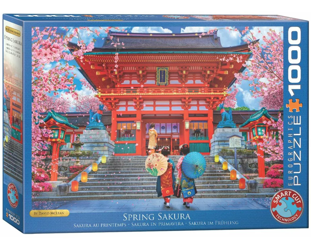 Puzzle 1000 Teile - Lars Stewart: Sakura Spring by Lars Stewart