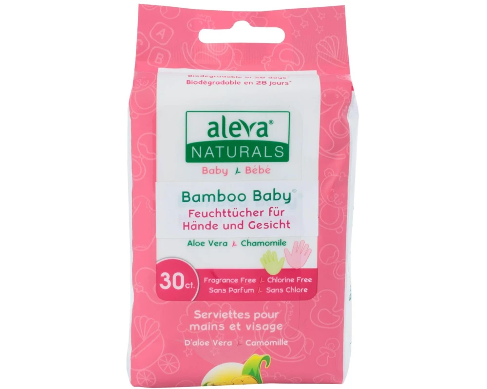 Aleva Naturals Feuchttücher Bambus 30 Stück