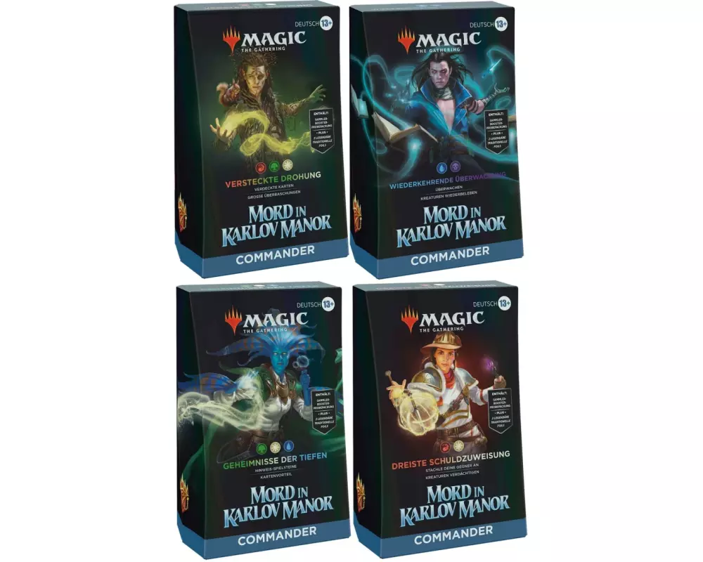 Magic: The Gathering Mord in Karlov Manor: Commander-Decks Display -DE-