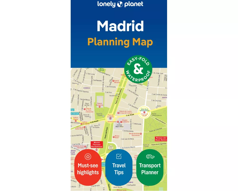 Lonely Planet Madrid City Map